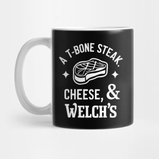 T-Bone-Steak-Cheese-Eggs-Welchs-Grape Mug